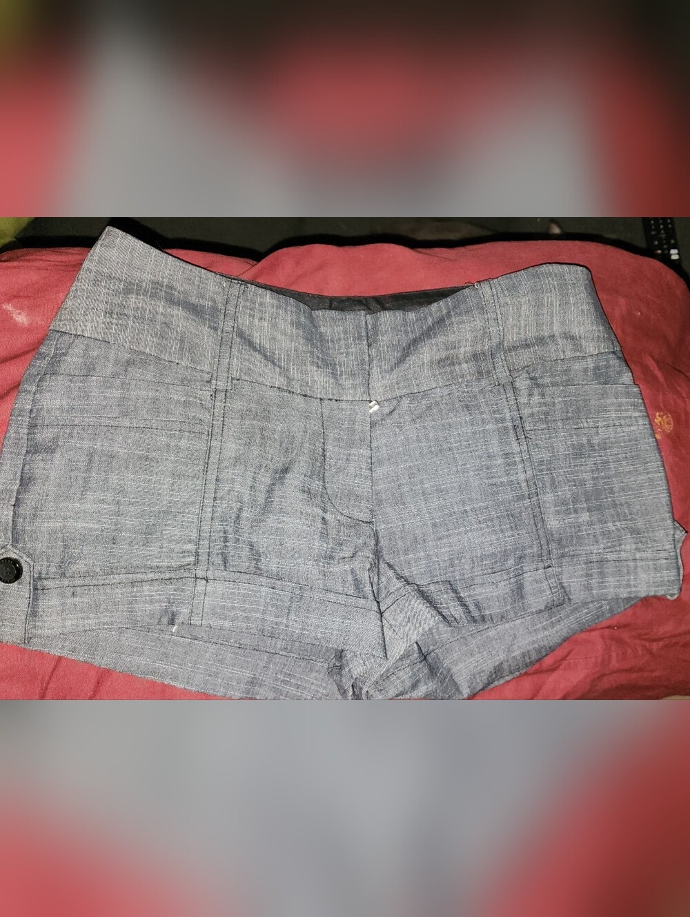 Guess Gray Dress Shorts Cotton Blend Women's Size 26 Pre-owned